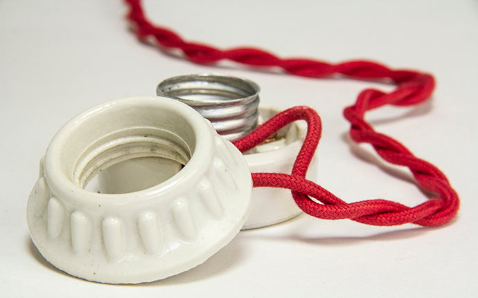 Porcelain Flush-Mount Sign Receptacle Sockets