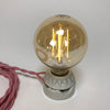 BULB: GLOBE STYLE WITH LED FILAMENT, 4.5W, AMBER