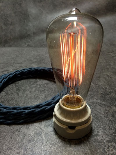 BULB: EDISON STYLE WITH MARCONI FILAMENT, unlit