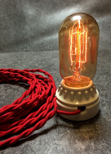 BULB: RADIO TUBE STYLE, 30W, Amber