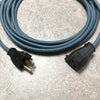 FEMALE GROUNDED CONNECTOR for 3-PRONG PLUG, Black