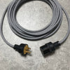 FEMALE HEAVY-DUTY CONNECTOR for 3-PRONG PLUG, Black