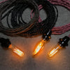 SOCKET: BLACK BAKELITE, KEYLESS, CANDELABRA BASE, with Ring