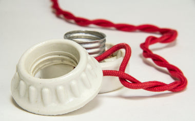 SOCKET: FLUSH MOUNT PORCELAIN, SIGN RECEPTACLE STYLE