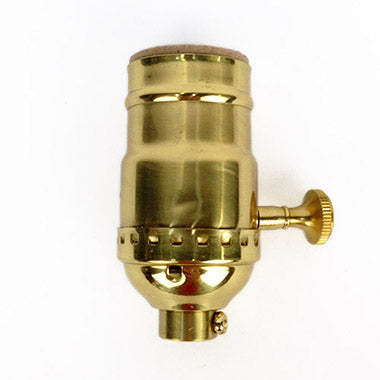 SOCKET: 3-PIECE with ON/OFF TURN KNOB