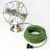 2-CONDUCTOR 18-GAUGE GREEN COTTON PARALLEL CORD - UL-Listed