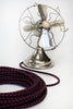 2-CONDUCTOR 18-GAUGE BLACK & RED DOUBLE TRACER COTTON PULLEY CORD -UL Listed