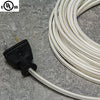 2-CONDUCTOR 18-GAUGE WHITE RAYON PARALLEL CORD - UL-Listed