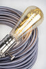2-CONDUCTOR 18-GAUGE SILVER RAYON PULLEY CORD - UL-Listed