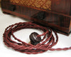 2-CONDUCTOR 18-GAUGE MAHOGANY BROWN RAYON TWISTED WIRE