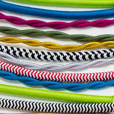 Custom Cloth-Covered Wire Samples Selection