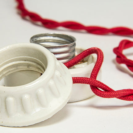 Porcelain Flush-Mount Sign Receptacle Sockets