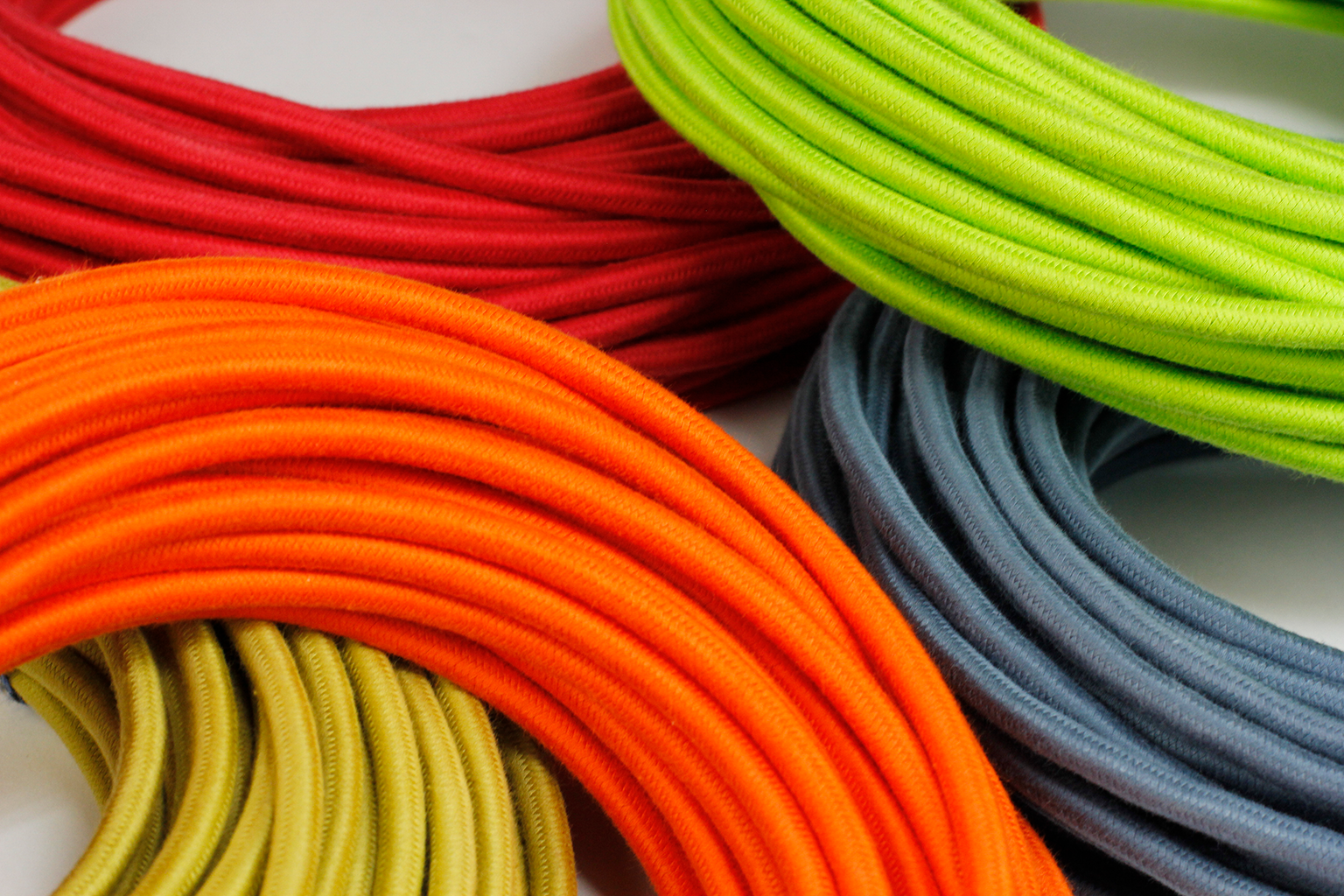 solid color cloth-covered wire