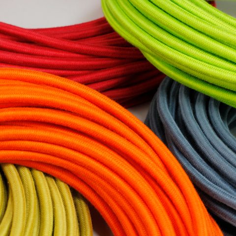 solid color cloth-covered wire