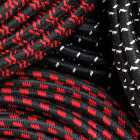 tracer pattern cloth-covered wire