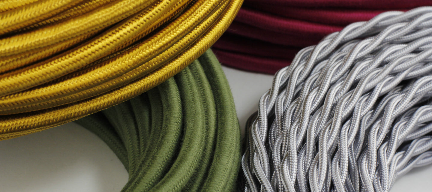 cloth-covered wire in different styles