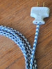 Cloth Covered Parallel (flat) Lamp Cord Kit - 8 Feet