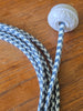 Cloth Covered Parallel (flat) Lamp Cord Kit - 8 Feet