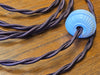 Cloth Covered Twisted Lamp Cord Kit - 8 Feet