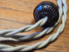 Cloth Covered Twisted Lamp Cord Kit - 8 Feet