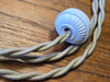 Cloth Covered Twisted Lamp Cord Kit - 8 Feet