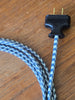 Cloth Covered Parallel (flat) Lamp Cord Kit - 8 Feet