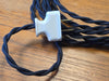 Cloth Covered Twisted Lamp Cord Kit - 8 Feet