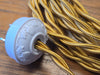 Cloth Covered Twisted Lamp Cord Kit - 8 Feet