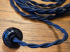 Cloth Covered Twisted Lamp Cord Kit - 8 Feet