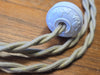 Cloth Covered Twisted Lamp Cord Kit - 8 Feet