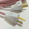 3-Prong White Thermoplastic Plug