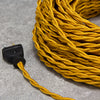 2-CONDUCTOR 18-GAUGE GOLD RAYON TWISTED WIRE