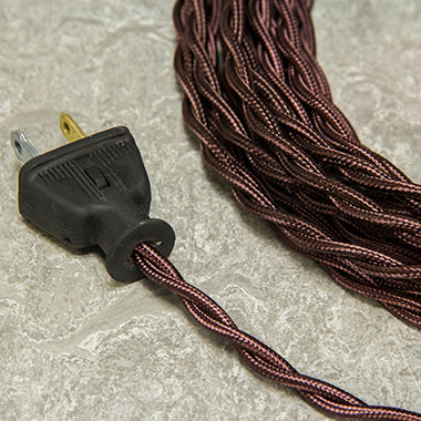 3-Conductor 18-Gauge Black & White Small Hound's-Tooth Cloth-Covered Pulley  Cord - UL-Listed – Sundial Wire
