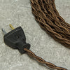 2-CONDUCTOR 18-GAUGE WALNUT BROWN RAYON TWISTED WIRE